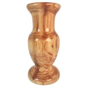 R.D. Brady Signed Burled Wooden Vase 9-1/2" H x 4-1/2" W (at base)